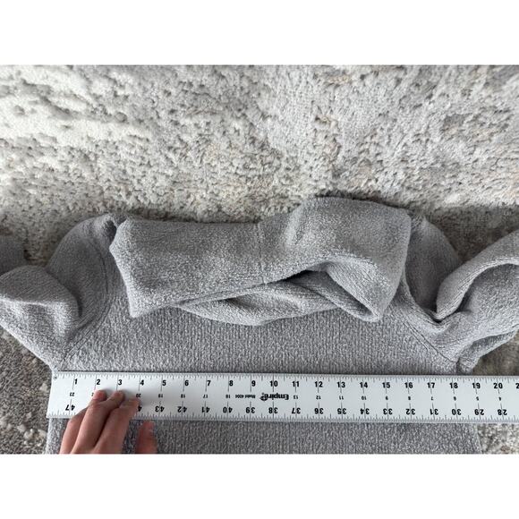 J Jill Womens Sz S Wool Cotton Blend Cowl Neck Sweater Gray Long Sleeve Pullover - Picture 4 of 8